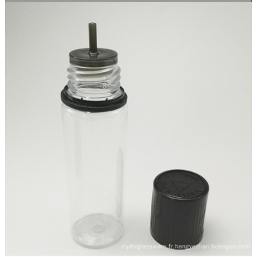 Bouteille de jus en plastique transparent de 30 ml